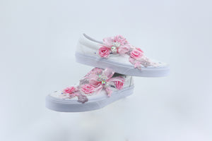 Bespoke Quinceanera Floral Shoes- Comfort Meets